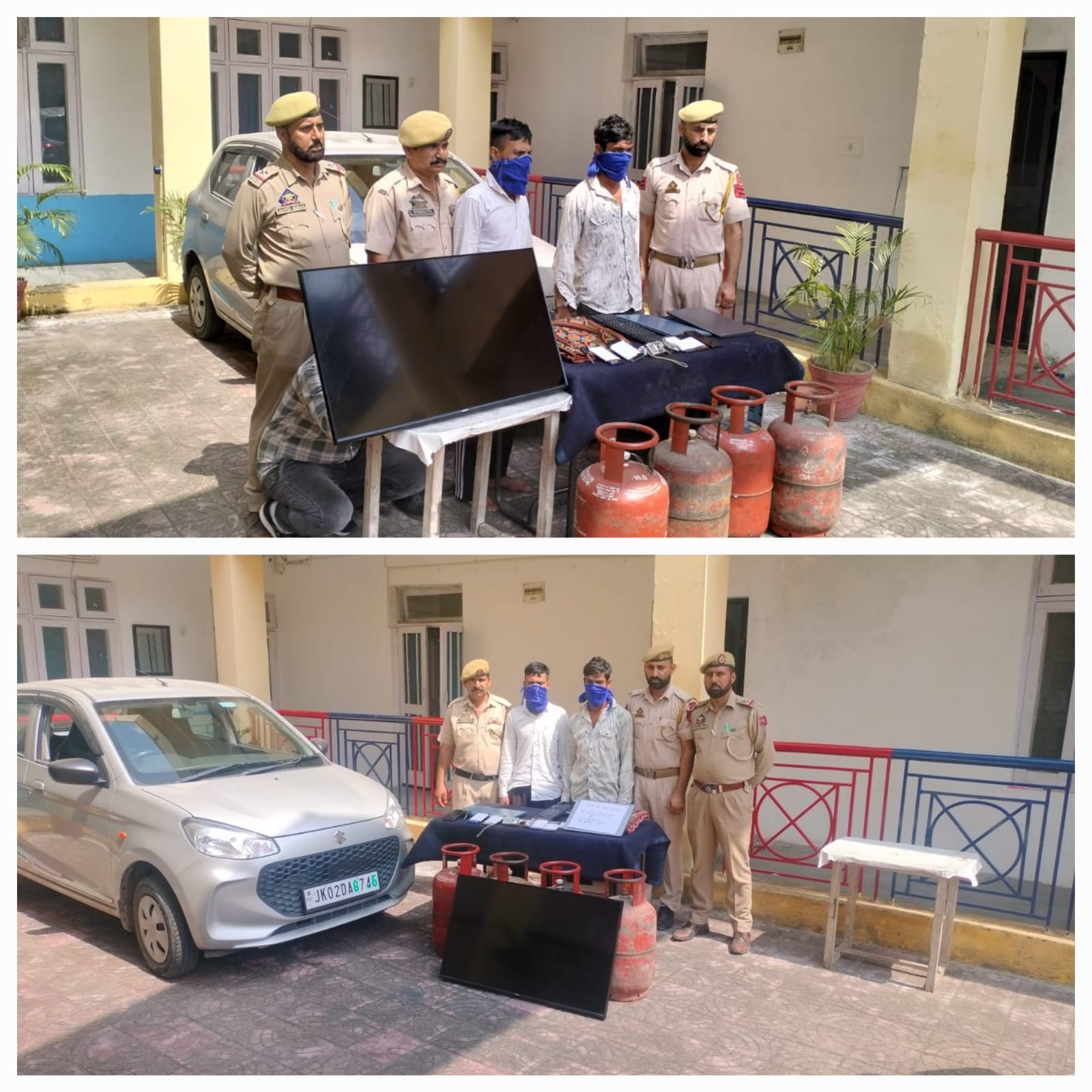 'Two Thieves Arrested, Stolen property worth Rs 800000/- recovered by jammu police '